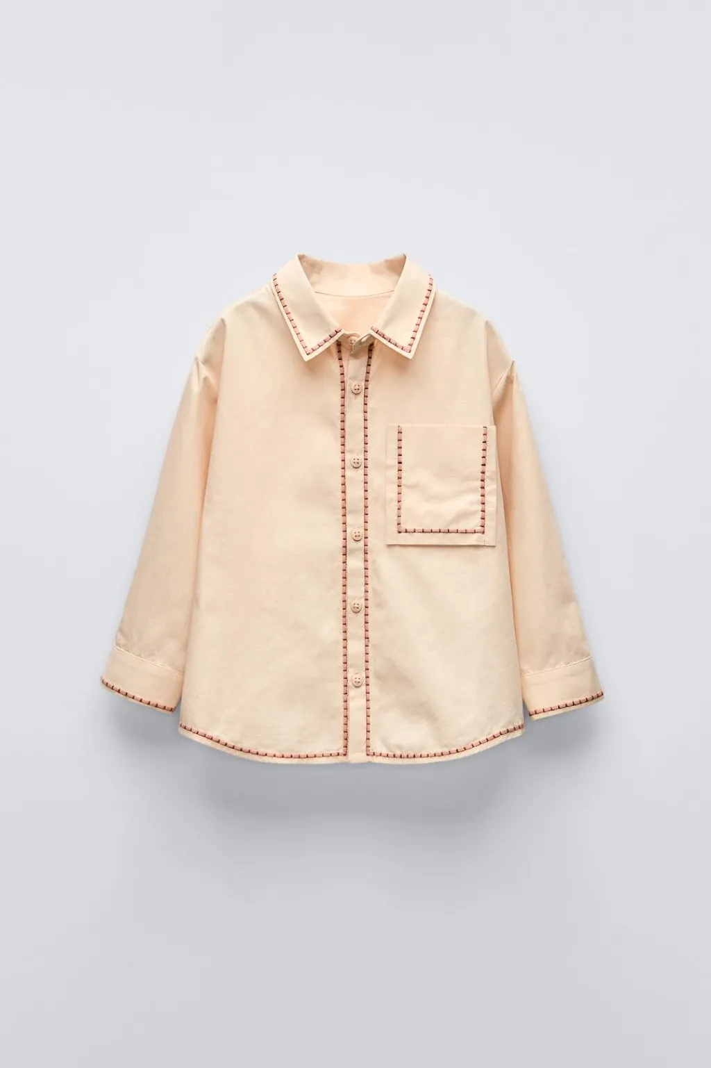 Niños ZARA 1½ - 6 Años·Camisas / Sobrecamisas<CAMISA BORDADOS