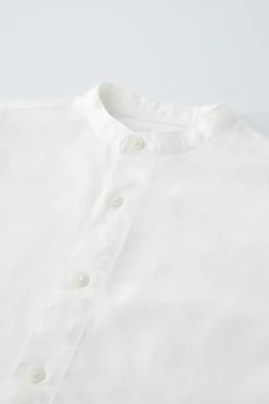 Niños ZARA 6 - 14 Años·Camisas / Sobrecamisas|6 - 14 Años·Trajes<CAMISA CON LINO