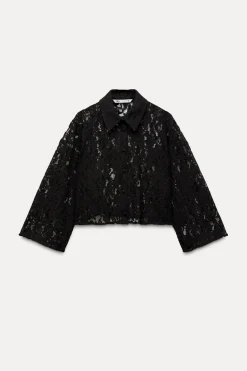 Best CAMISA CORTA ENCAJE Mujer Camisas / Blusas