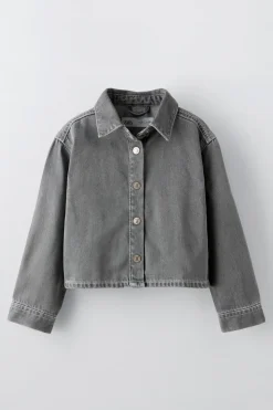 Niños ZARA 6 - 14 Años·Blusas / Camisas|6 - 14 Años·Total Look<CAMISA CROPPED FLUIDA