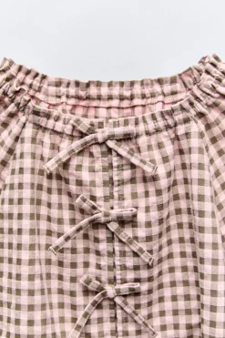 Niños ZARA 6 - 14 Años·Blusas / Camisas<CAMISA CUADRO VICHY LACITOS