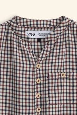Niños ZARA 6 - 14 Años·Camisas / Sobrecamisas<CAMISA CUADRO VICHY LIMITED EDITION