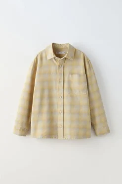 Niños ZARA 6 - 14 Años·Camisas / Sobrecamisas<CAMISA CUADROS