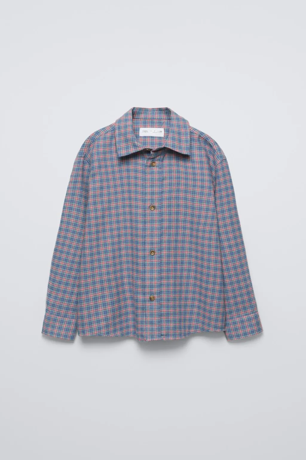 Niños ZARA 6 - 14 Años·Camisas / Sobrecamisas<CAMISA CUADROS FRANELA