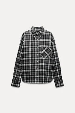 Discount CAMISA CUADROS FRANELA Mujer Camisas / Blusas