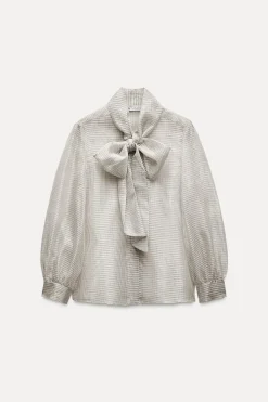 Discount CAMISA CUADROS LAZO ZW COLLECTION Mujer Camisas / Blusas