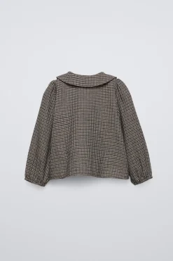 Niños ZARA 1½ - 6 Años·Camisas|1½ - 6 Años·Total Look<CAMISA CUADROS LAZOS