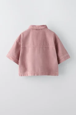 Niños ZARA 6 - 14 Años·Blusas / Camisas|6 - 14 Años·Total Look<CAMISA DENIM FLUIDA