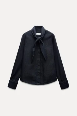 Sale CAMISA DENIM LAZADA ZW COLLECTION Mujer Camisas / Blusas