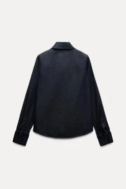 Sale CAMISA DENIM LAZADA ZW COLLECTION Mujer Camisas / Blusas
