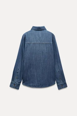 Discount CAMISA DENIM TRF Mujer Camisas / Blusas
