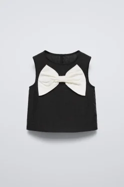 Niños ZARA 1½ - 6 Años·Camisas<CAMISA EFECTO ARRUGADO LAZO