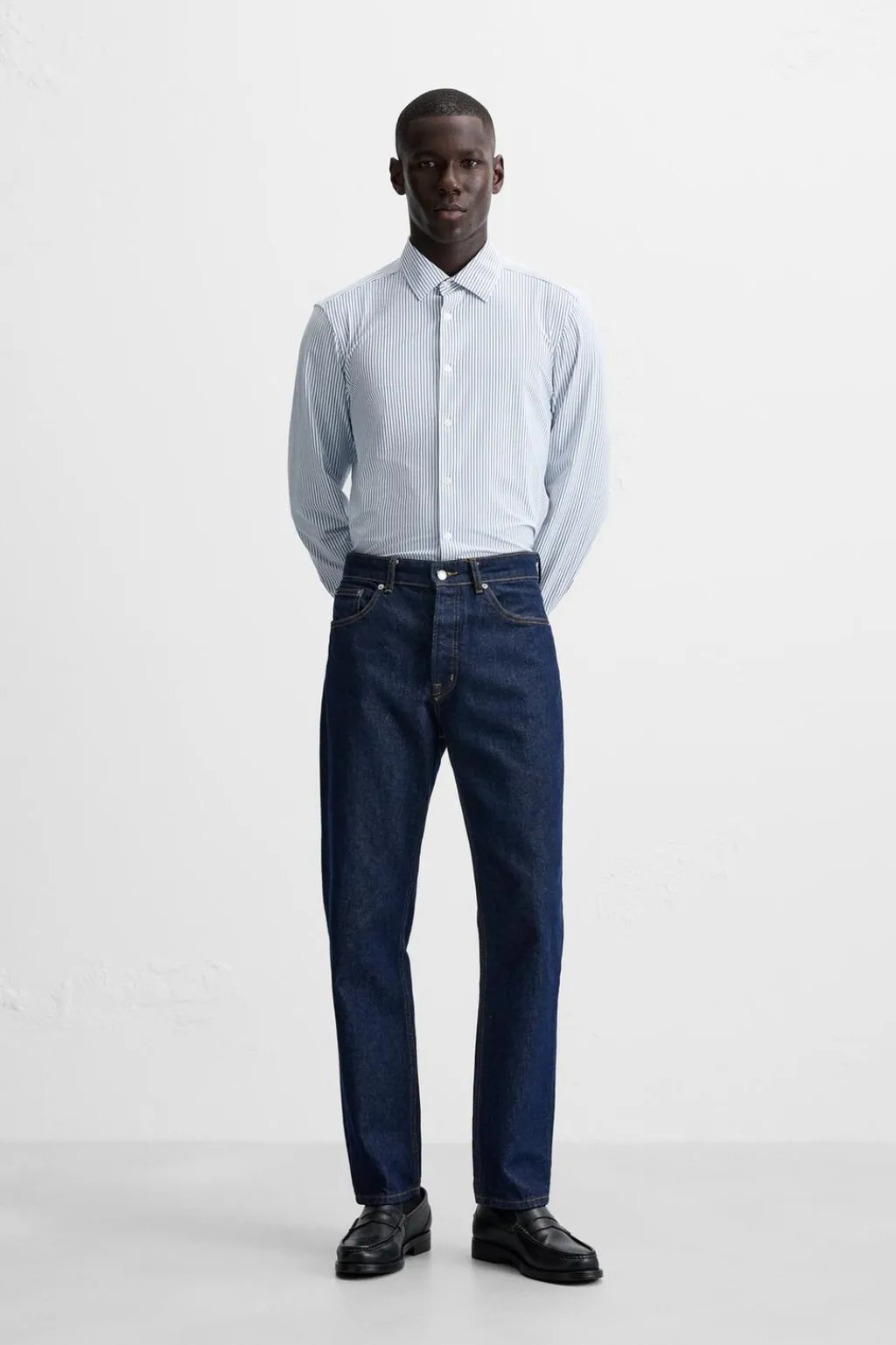 Best CAMISA ELÁSTICA RAYAS Hombre Camisas