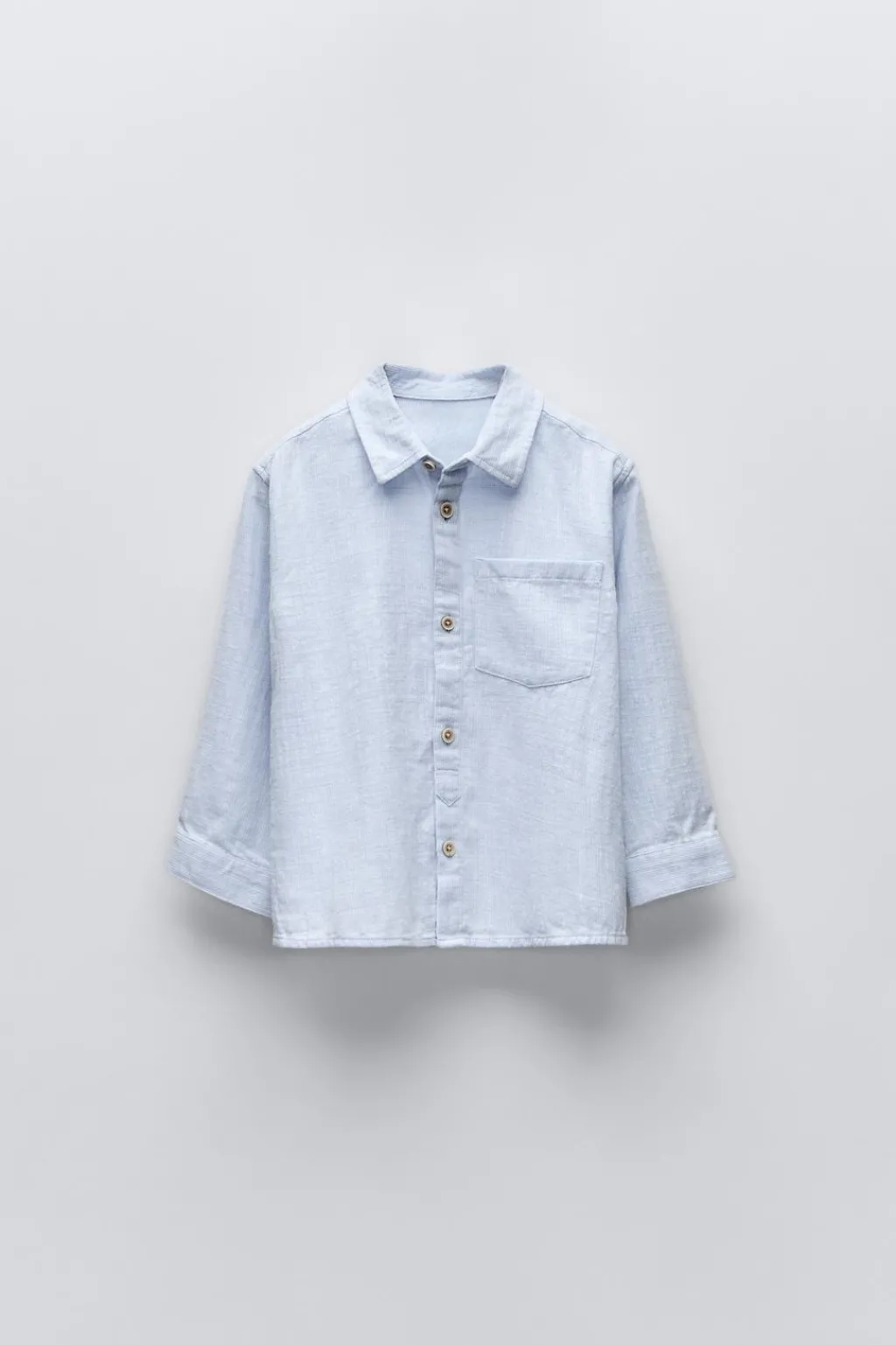 Niños ZARA 1½ - 6 Años·Camisas / Sobrecamisas|1½ - 6 Años·Trajes<CAMISA ESTRUCTURA BOLSILLO