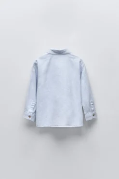 Niños ZARA 1½ - 6 Años·Camisas / Sobrecamisas|1½ - 6 Años·Trajes<CAMISA ESTRUCTURA BOLSILLO