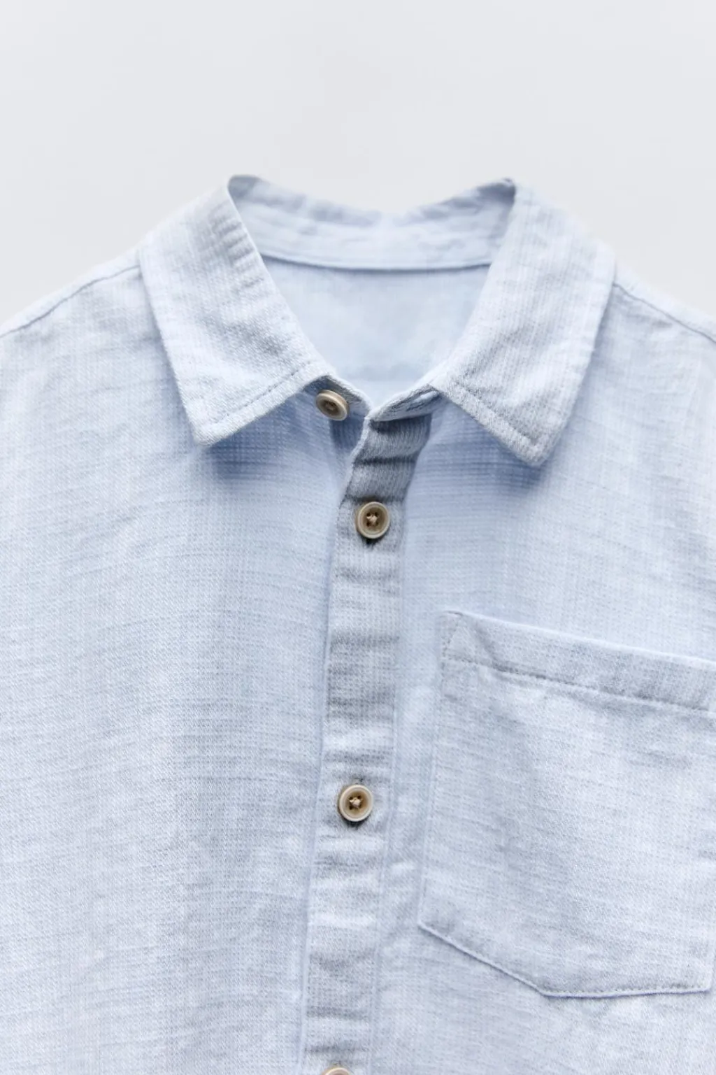 Niños ZARA 1½ - 6 Años·Camisas / Sobrecamisas|1½ - 6 Años·Trajes<CAMISA ESTRUCTURA BOLSILLO