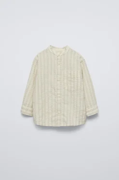 Niños ZARA 1½ - 6 Años·Camisas / Sobrecamisas<CAMISA ESTRUCTURA RAYAS