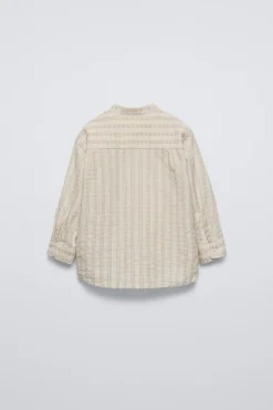 Niños ZARA 1½ - 6 Años·Camisas / Sobrecamisas<CAMISA ESTRUCTURA RAYAS