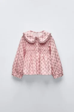 Niños ZARA 1½ - 6 Años·Camisas<CAMISA FLORES CUELLO