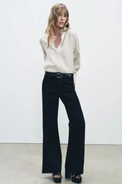 Sale CAMISA FLUIDA BOTONES ZW COLLECTION Mujer Camisas / Blusas