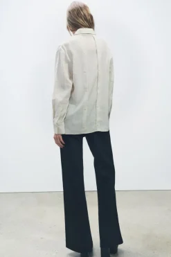 Sale CAMISA FLUIDA BOTONES ZW COLLECTION Mujer Camisas / Blusas