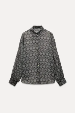 Sale CAMISA FLUIDA ESTAMPADA Mujer Camisas / Blusas