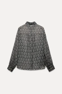 Sale CAMISA FLUIDA ESTAMPADA Mujer Camisas / Blusas