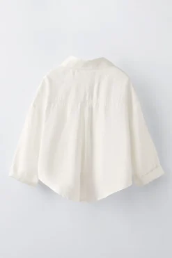 Niños ZARA 6 - 14 Años·Blusas / Camisas<CAMISA FLUIDA NUDO