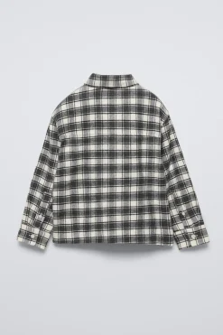 Niños ZARA 6 - 14 Años·Camisas / Sobrecamisas<CAMISA FRANELA CUADROS