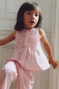 Niños ZARA 1½ - 6 Años·Camisas|1½ - 6 Años·Total Look<CAMISA LAZOS PLIEGUES