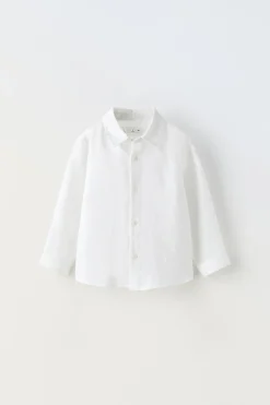 Niños ZARA 1½ - 6 Años·Camisas / Sobrecamisas|1½ - 6 Años·Trajes<CAMISA LINO