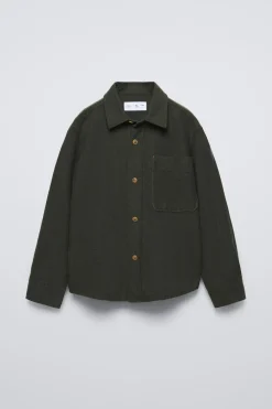 Niños ZARA 6 - 14 Años·Camisas / Sobrecamisas<CAMISA LISA FRANELA