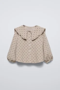Niños ZARA 1½ - 6 Años·Camisas|1½ - 6 Años·Total Look<CAMISA MICROPANA TOPOS