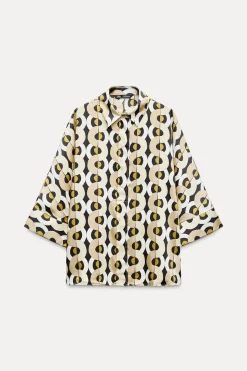 Outlet CAMISA OVERSIZE ESTAMPADO GEOMÉTRICO Mujer Camisas / Blusas