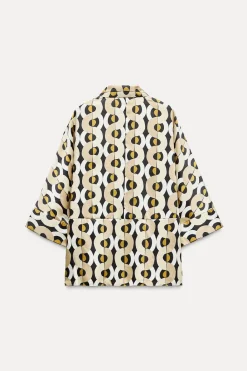 Outlet CAMISA OVERSIZE ESTAMPADO GEOMÉTRICO Mujer Camisas / Blusas