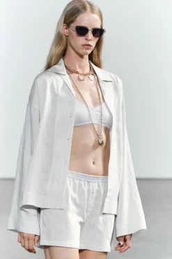 Outlet CAMISA OVERSIZE RAYAS Mujer Camisas / Blusas