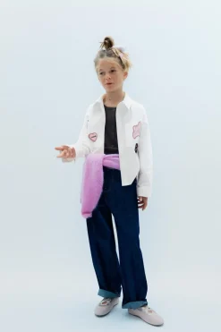 Niños ZARA 6 - 14 Años·Blusas / Camisas<CAMISA OXFORD PARCHES