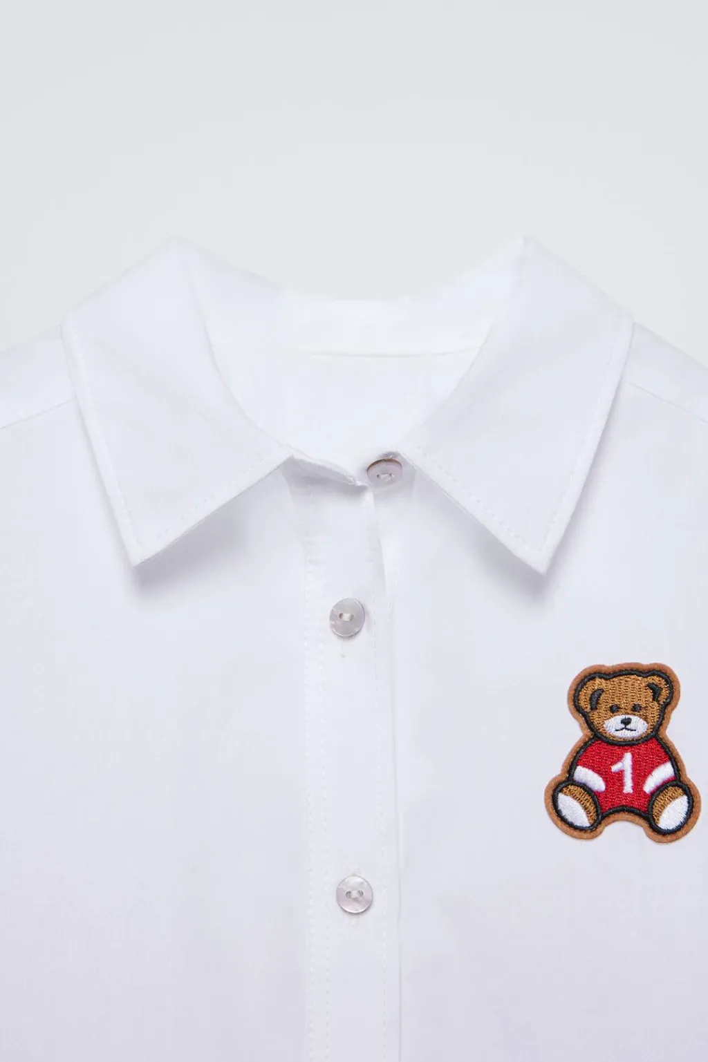 Niños ZARA 1½ - 6 Años·Camisas<CAMISA PARCHE OSO