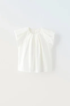 Niños ZARA 6 - 14 Años·Blusas / Camisas<CAMISA PLIEGUES