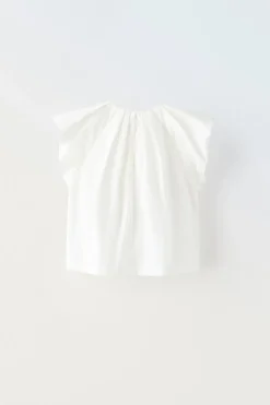 Niños ZARA 6 - 14 Años·Blusas / Camisas<CAMISA PLIEGUES