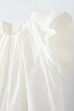 Niños ZARA 6 - 14 Años·Blusas / Camisas<CAMISA PLIEGUES