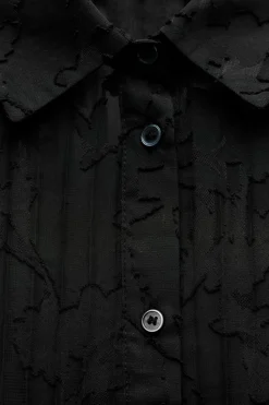 Clearance CAMISA PLISADA SEMITRANSPARENTE DEVORÉ Mujer Camisas / Blusas