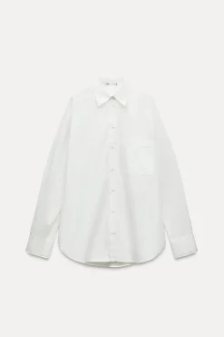 Best CAMISA POPELÍN BOLSILLO ZW COLLECTION Mujer Camisas / Blusas