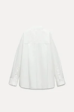 Best CAMISA POPELÍN BOLSILLO ZW COLLECTION Mujer Camisas / Blusas
