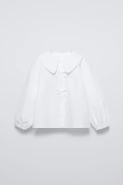 Niños ZARA 1½ - 6 Años·Camisas<CAMISA POPELÍN LAZOS