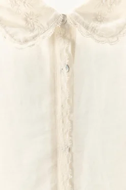 Clearance CAMISA PUNTILLA BORDADOS ABALORIOS Mujer Camisas / Blusas