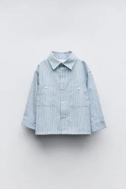 Niños ZARA 1½ - 6 Años·Camisas / Sobrecamisas<CAMISA BOLSILLOS