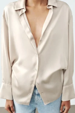 Sale CAMISA SATINADA Mujer Camisas / Blusas