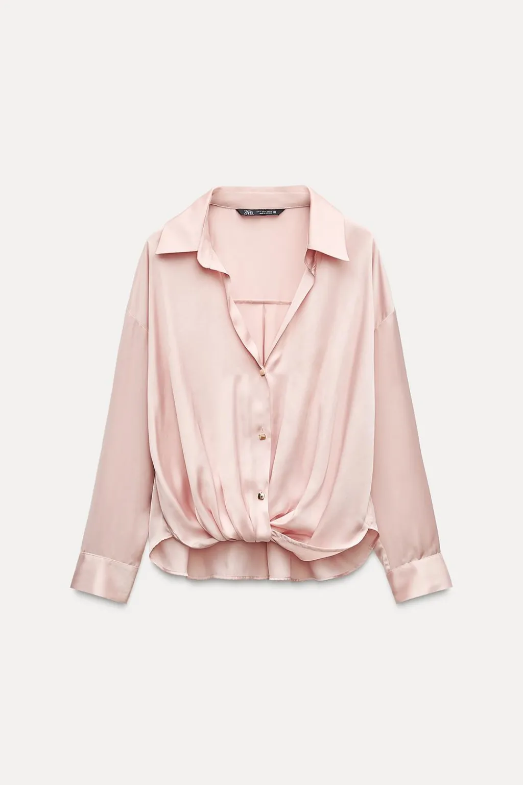 Best CAMISA SATINADA NUDO Mujer Camisas / Blusas