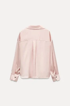 Best CAMISA SATINADA NUDO Mujer Camisas / Blusas